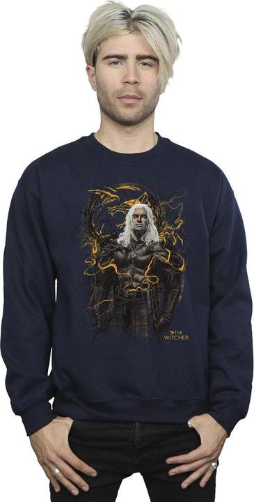Immagine prodotto Netflix The Witcher Smoking Wolf Felpa Uomo (XL)