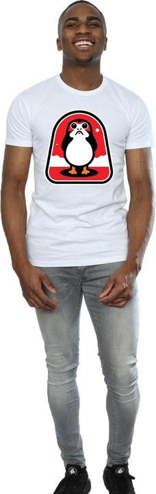 Actual product image Star Wars Mens The Last Jedi Porgs Badge T-Shirt (S)