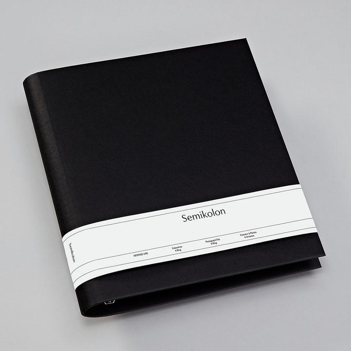 Produktbild Semikolon Ringbuch Fotoordner schwarz (60 mm)