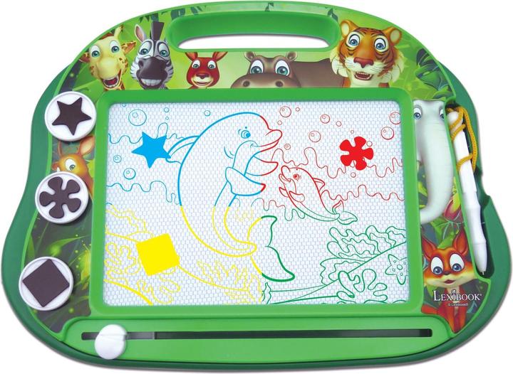 Immagine prodotto Lexibook Lavagna magnetica da disegno multicolore con accessori per la famiglia di animali formato A5