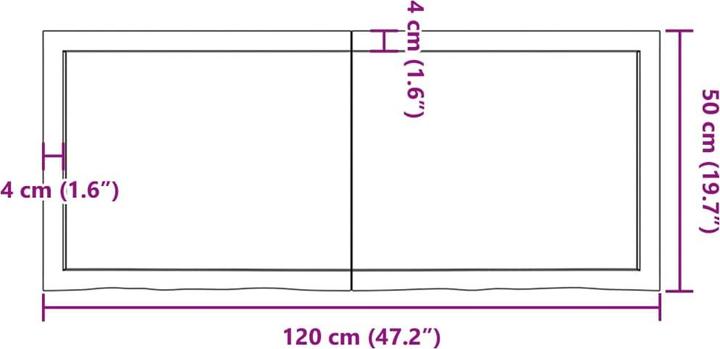 Produktbild VidaXL Emerald (120 x 50 x 4 cm)