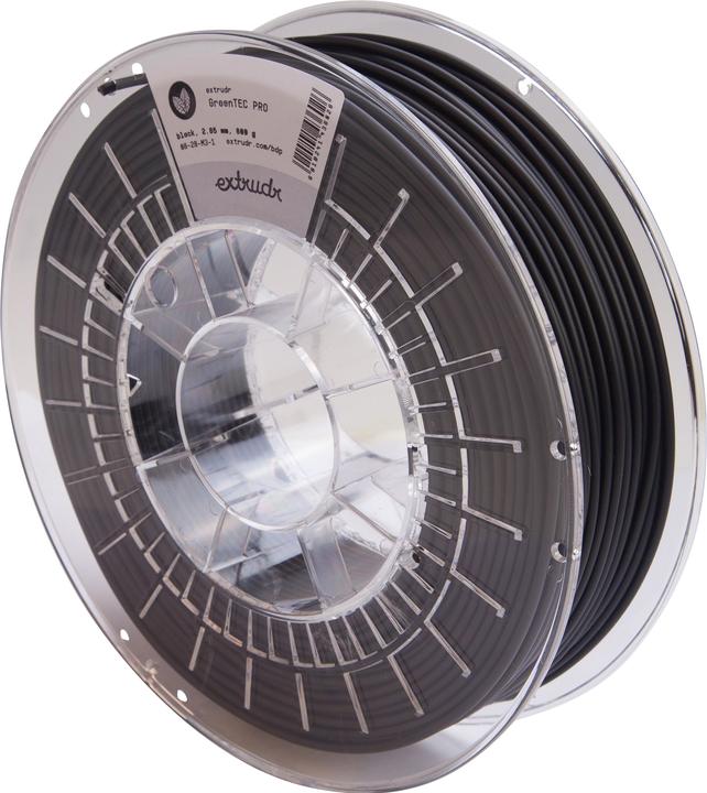 Actual product image Extrudr Greentec Pro - Black - 2.85mm (bioTEC, 2.85 mm, 800 g, Black)