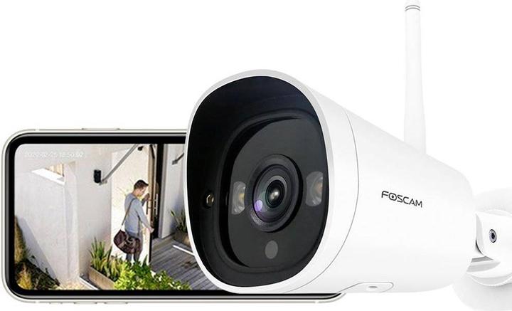 Actual product image Foscam G4C WLAN IP Surveillance Camera Super HD (2560x1440), 4MP, 2x Spotlight, P2P, Smart Detection (2560 x 1440 Pixels)