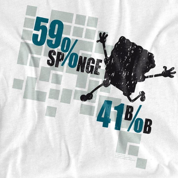Image du produit Spongebob Squarepants - T-shirt 59% SPONGE 41% BOB - Adulte (XL)