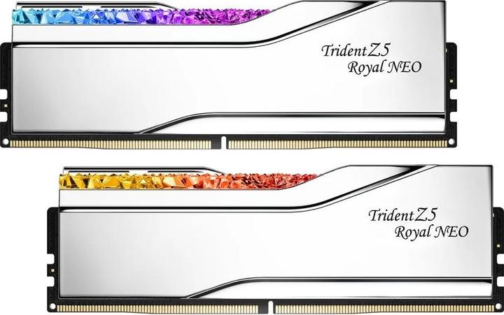 Actual product image G.Skill D564GB 6000-26 TZ5 Royal Neo Silver sr GSK (F5-6000J2636G32GX2-TR5NS) (2 x 32GB, 6000 MHz, DDR5 RAM, DIMM)