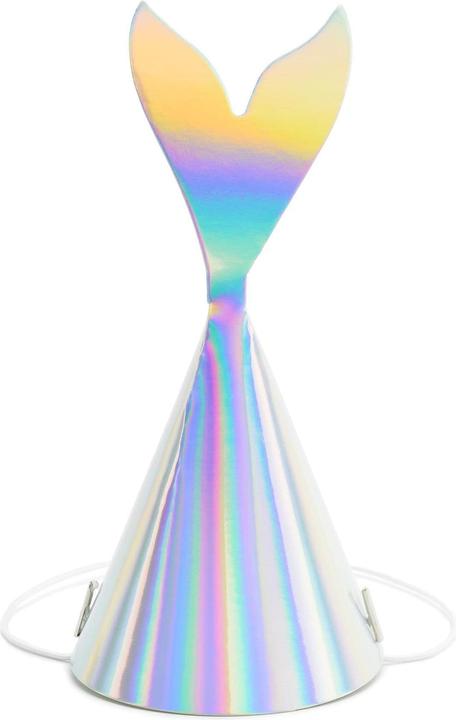Immagine prodotto Partydeco Cappelli da sirena iridescenti, 18 x 8 cm, 6 pezzi