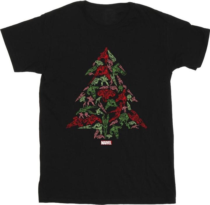 Immagine prodotto Avengers Christmas Tree Maglietta Uomo (L)