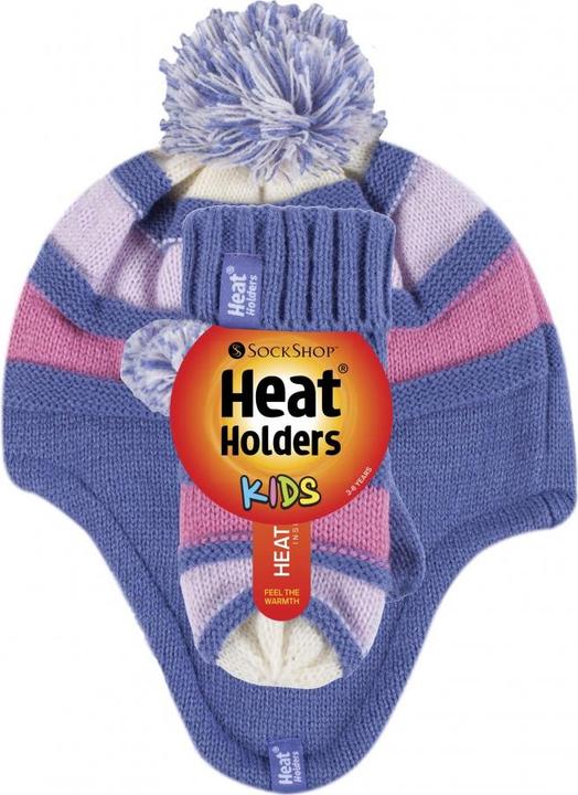 Actual product image Heat Holders Girl's Hat with Ear Warmer and Fist Clothes