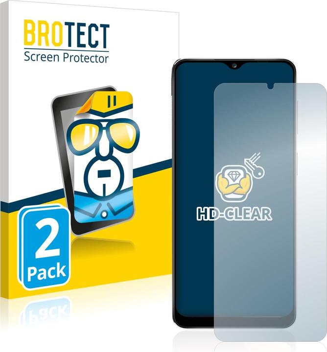 Productafbeelding BROTECT Schutzfolie Displayschutz Displayschutzfolie Folie Klar Transparent (2 Stuk, Samsung Galaxy A12 Nacho)