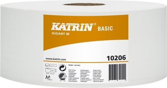 Image du produit Katrin Papier toilette Basic Gig M 1 pli 435m 6rl 102060 - (6 rouleaux par carton) (6 x)