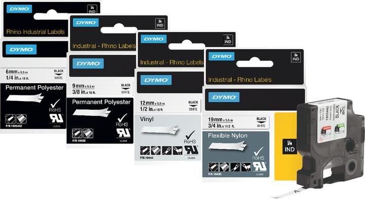 Actual product image Dymo 12mm nylon writing tape (1.20 cm, Yellow)