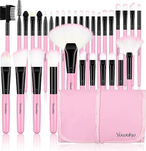 Image du produit Yuwaku 32 pièces de maquillage Pinceaux Set avec sac No.22 (Sourcils)