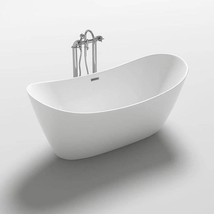 Actual product image Home Deluxe Freestanding bath tub RAVO without tap - 170x80x72cm (80 cm, 170 cm)