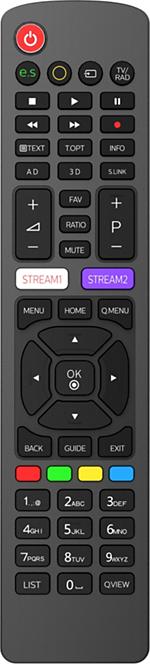 Image du produit Philips SRP4030/10 télécommande IR sans fil SAT, boutons-poussoirs TV (Télécommande universelle, Miracast)