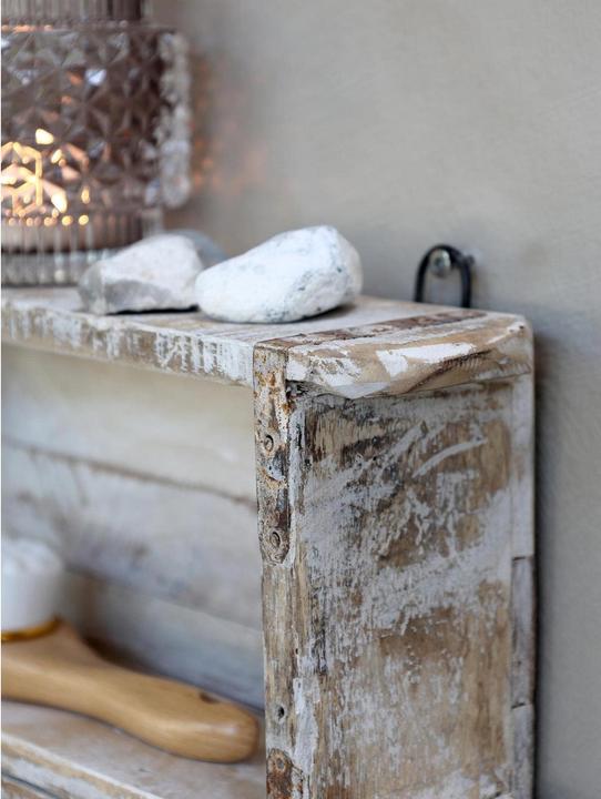 Immagine prodotto Chic Antique Scaffale a muro a forma di vecchio mattone, bianco (9 x 30 x 45 cm)