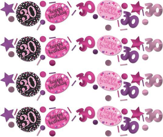 Actual product image Amscan Confettis Roses 30 Ans "Joyeux Anniversaire"