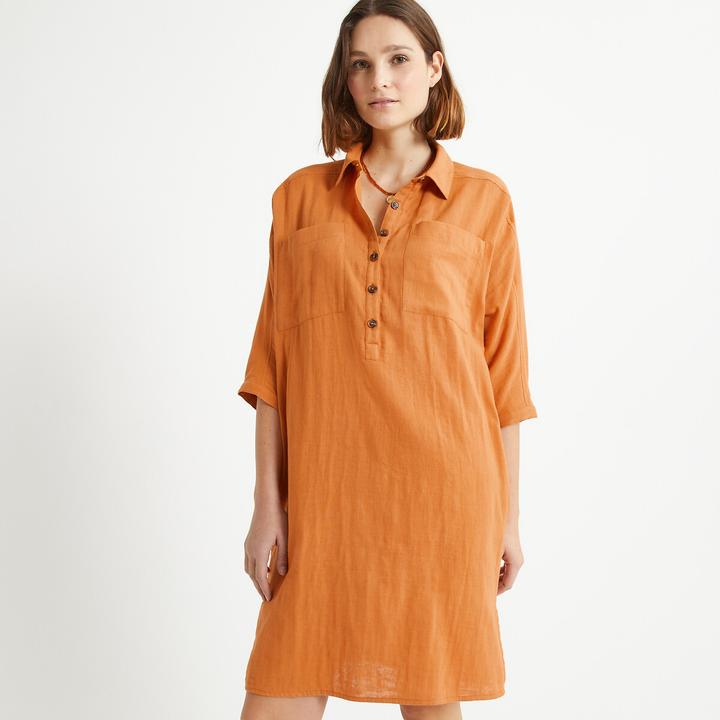 Immagine prodotto Anne Weyburn Knielanges Kleid aus reiner Baumwolle (38)