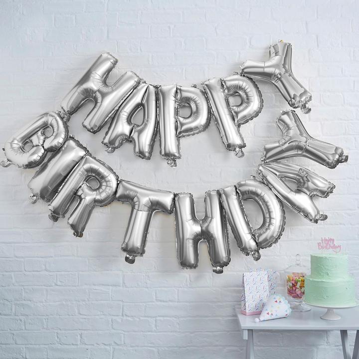 Produktbild Ginger Ray Ballongirlande Happy Birthday