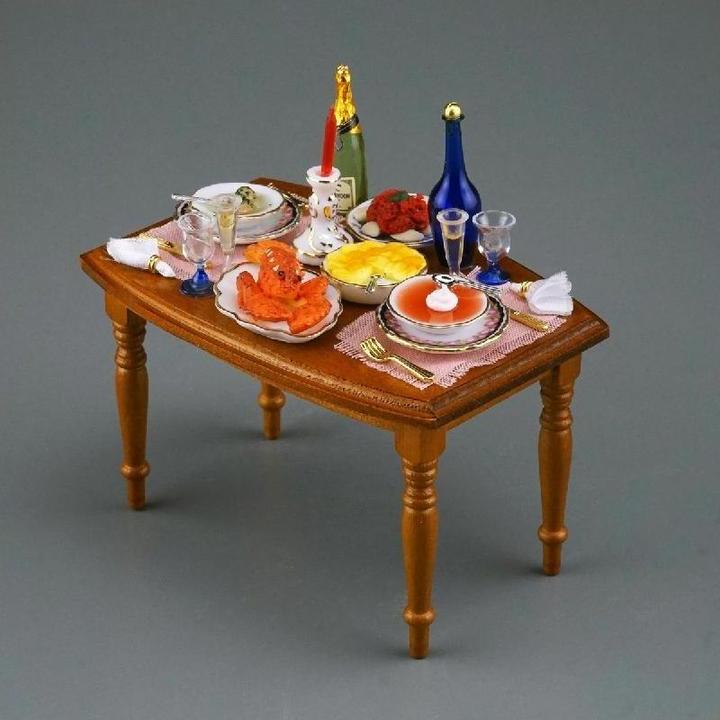 Actual product image Reutter 001.850/3 - Romantic dinner for two, miniature in 1:12 scale