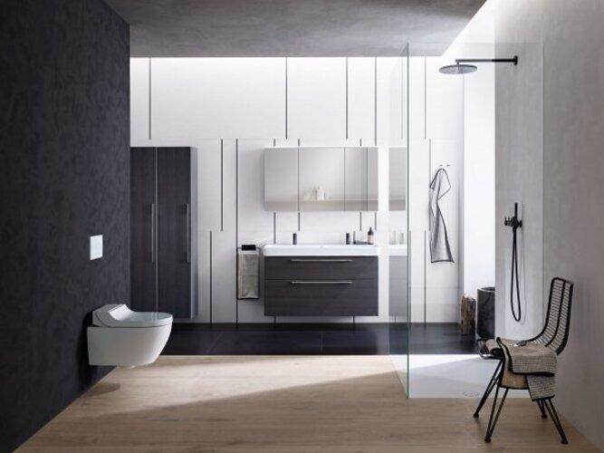 Image du produit Geberit Système complet de WC douche AquaClean Tuma blanc, couvercle blanc alpin