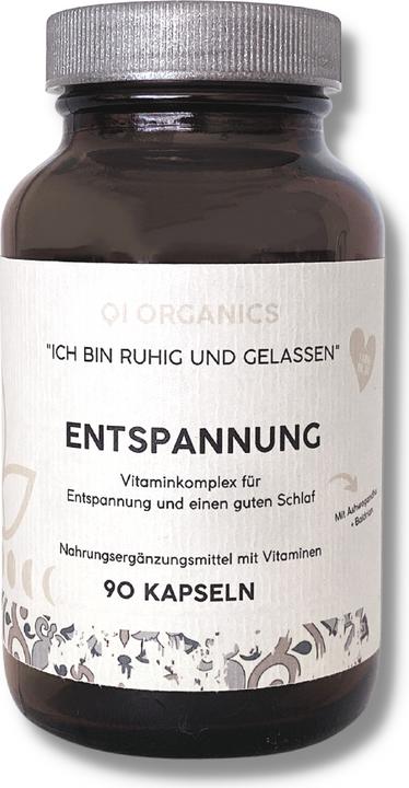 Produktbild QI Organics Entspannungs Kapsel - Entspannung & guter Schlaf (45 Stück, Tabletten, 51 g)