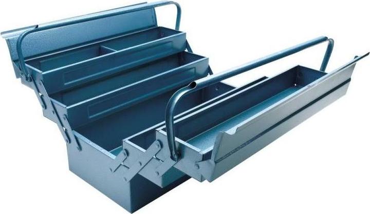 Immagine prodotto Forum Professional Solutions Cassetta degli attrezzi in lamiera d'acciaio 430 mm 5 pezzi.