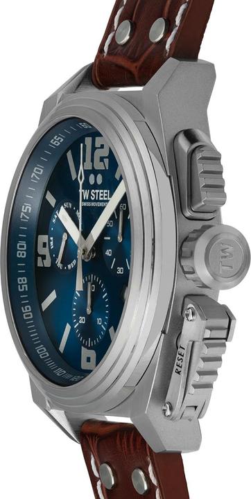 Produktbild TW-Steel TW1113 Canteen Chronograph Herrenuhr 46mm 10ATM (Chronograph, 46 mm)