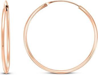 Produktbild Brilio Silver - Timeless bronze hoop earrings EA020R - Diameter: 4 cm