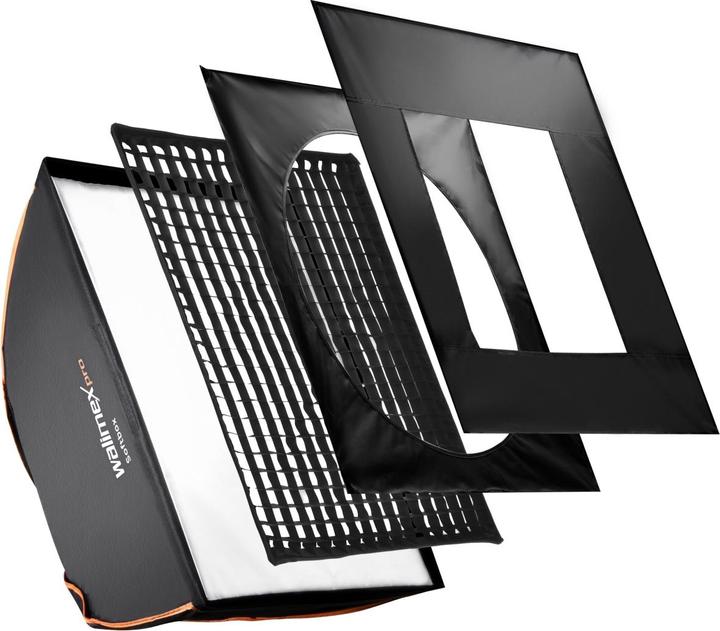Immagine prodotto Walimex Softbox PLUS Linea Arancione 80x120 (Soft box)