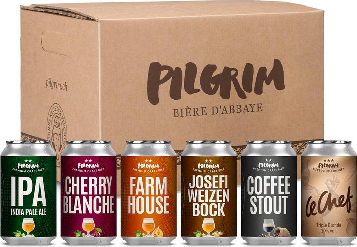 Pilgrim Mélange de bières artisanales (12 x 33 cl)