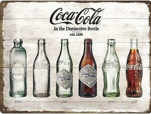 Image du produit Nostalgic-Art Merchandising Plaque en métal Coca-Cola Timeline 30x40 cm
