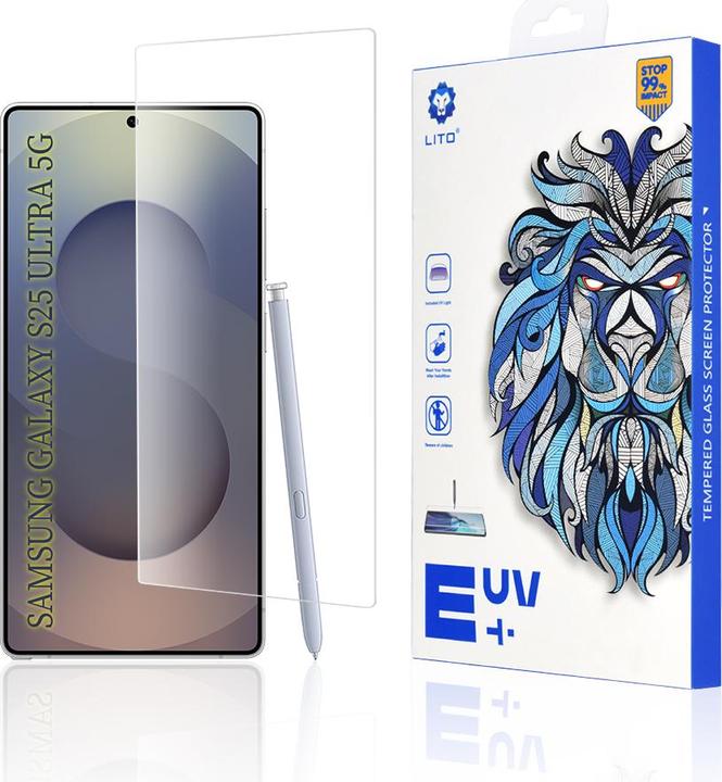 Produktbild Lito - 3D UV Glass - Samsung Galaxy S25 Ultra - Clear (1 Stück, Samsung Galaxy S25 Ultra)