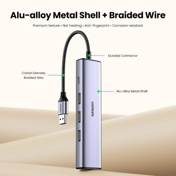 Produktbild Ugreen 5in1 Adapter (USB-A, 5 Ports)