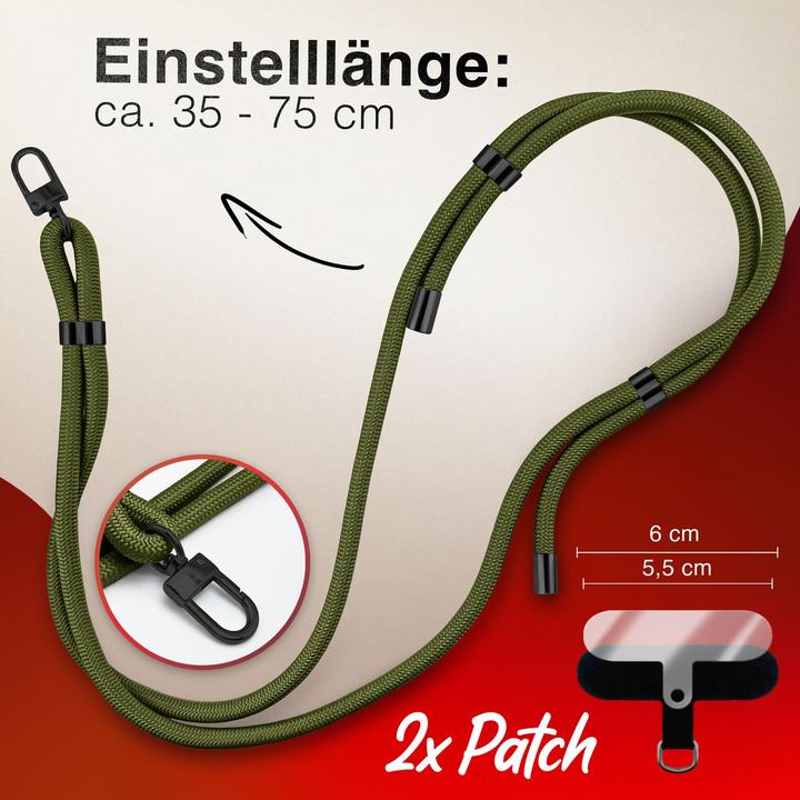 Actual product image Nalia HoldMe Lanyard Handykette - Universal Trageband für Smartphones - Verstellbar, Soft & Elastisch