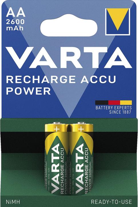 Actual product image Varta Recharge Accu Power (2 pcs., AA, 2600 mAh)