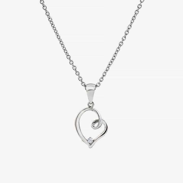 Sensora Jewelry Heart Stone Halskette (Edelstahl)
