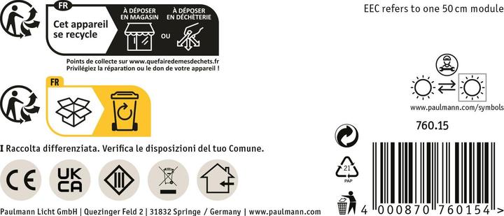 Actual product image Paulmann Pro Strip Silver P25 (Neutral White, 500 cm, Indoor)