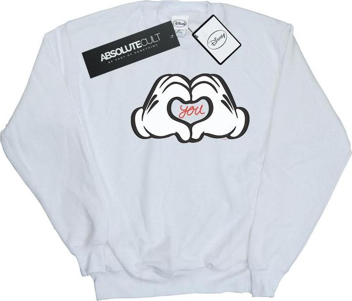 Actual product image Disney Mens Mickey Mouse Loves You Sweatshirt (S)