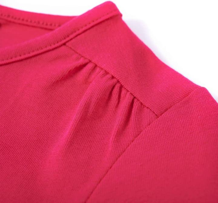Immagine prodotto VidaXL Camicia a maniche lunghe per bambini rosa acceso 116,Materiale: 95% cotone (116)