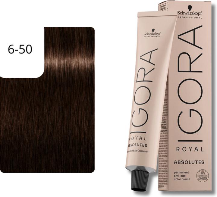 Image du produit Schwarzkopf Professional Igora Royal 6-50 (6-50 Blond Foncé Or Foncé Naturel)