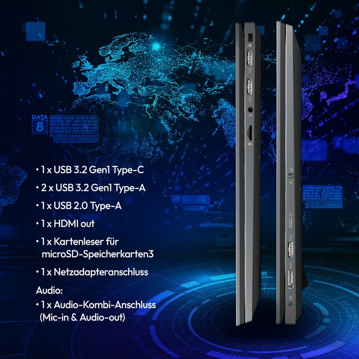 Image du produit Medion E15443 (15.60", Intel Core Ultra 7 155H, 16 Go, 1000 Go, DE)