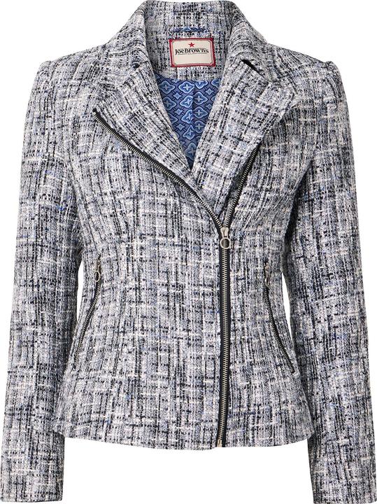Actual product image Joe Browns Asymmetric Biker Tweed Jacket (38)