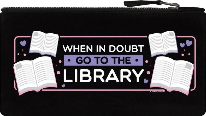 Image du produit Grindstore Trousse à crayons When In Doubt Go To The Library