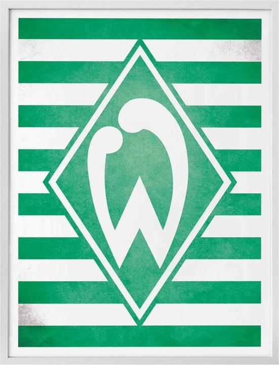 Image du produit SV Werder Bremen Werder Brême, le logo du Werder Brême à rayures (40 x 50 cm)