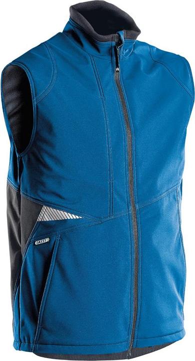 Actual product image Dassy Fusion softshell waistcoat azure blue/anthracite grey size 2XL (XXL)