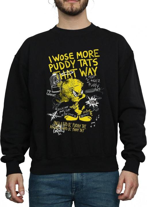 Immagine prodotto Looney Tunes Tweety Pie More Puddy Tats Felpa Uomo (S)