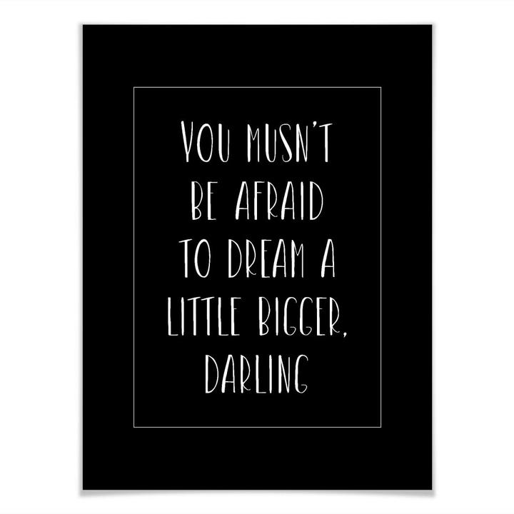 Actual product image Trenddeko You musn't be afraid (100 x 120 cm)