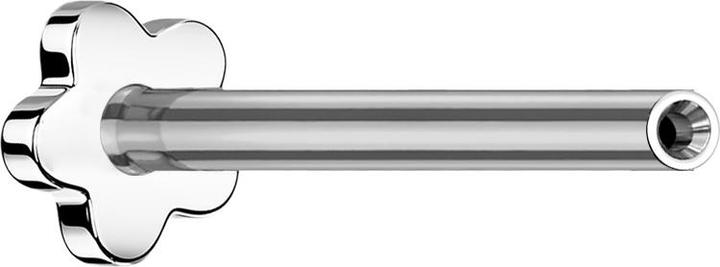 Immagine prodotto Star Piercing Asta per labretina microfilettata Fiore argento (senza ottone, Titanio G23)