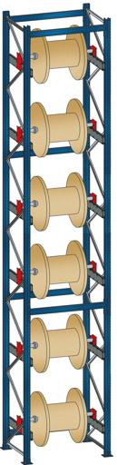 Actual product image Schulte Lagertechnik BlockRoll cable drum basic rack