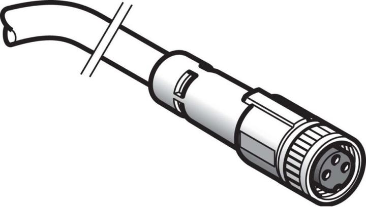 Produktbild TE Sensors Anschlusskabel 5m M8 gerade (Antennendose)
